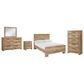Ashley Hyanna 5-Piece Full Bedroom Set in Golden Rust Tan, , large