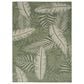 Nourison Garden Oasis GOA02 Green and Ivory 6" x 9" Indoor/Outdoor Area Rug, , large