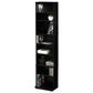 HOMLUX 8-Tier Multimedia Storage Tower with Adjustable Shelves in Espresso, , large