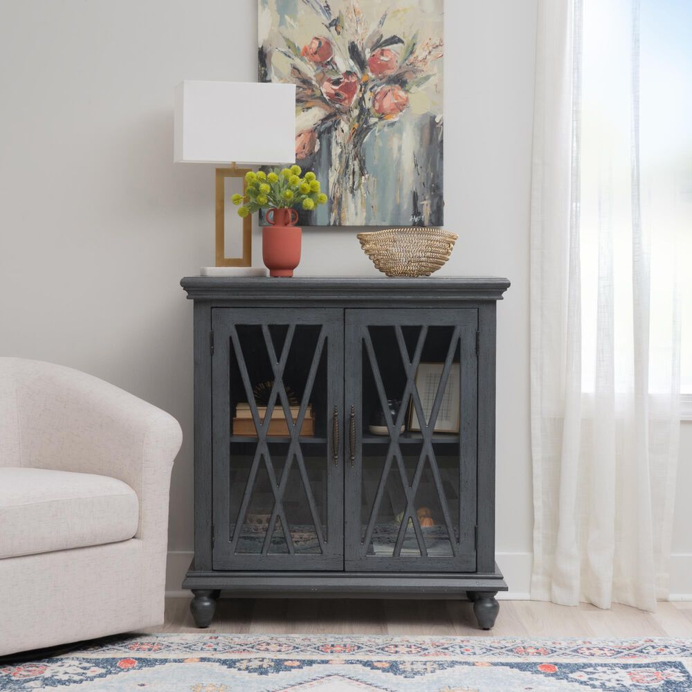 Linden Boulevard Kelcey 2-Door Cabinet in Gray, , large