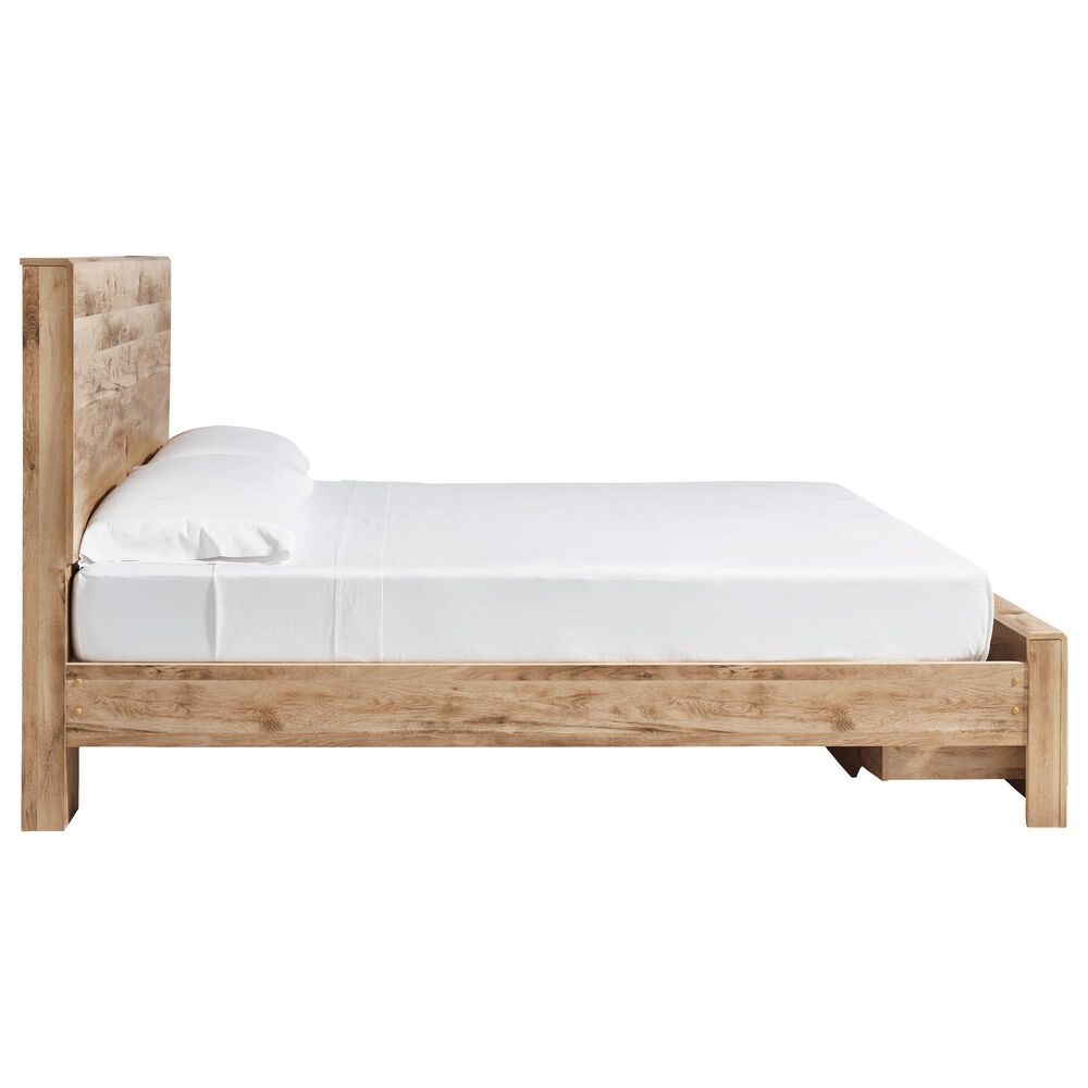 Ashley Hyanna Queen Panel Storage Bed in Tan Brown, , large