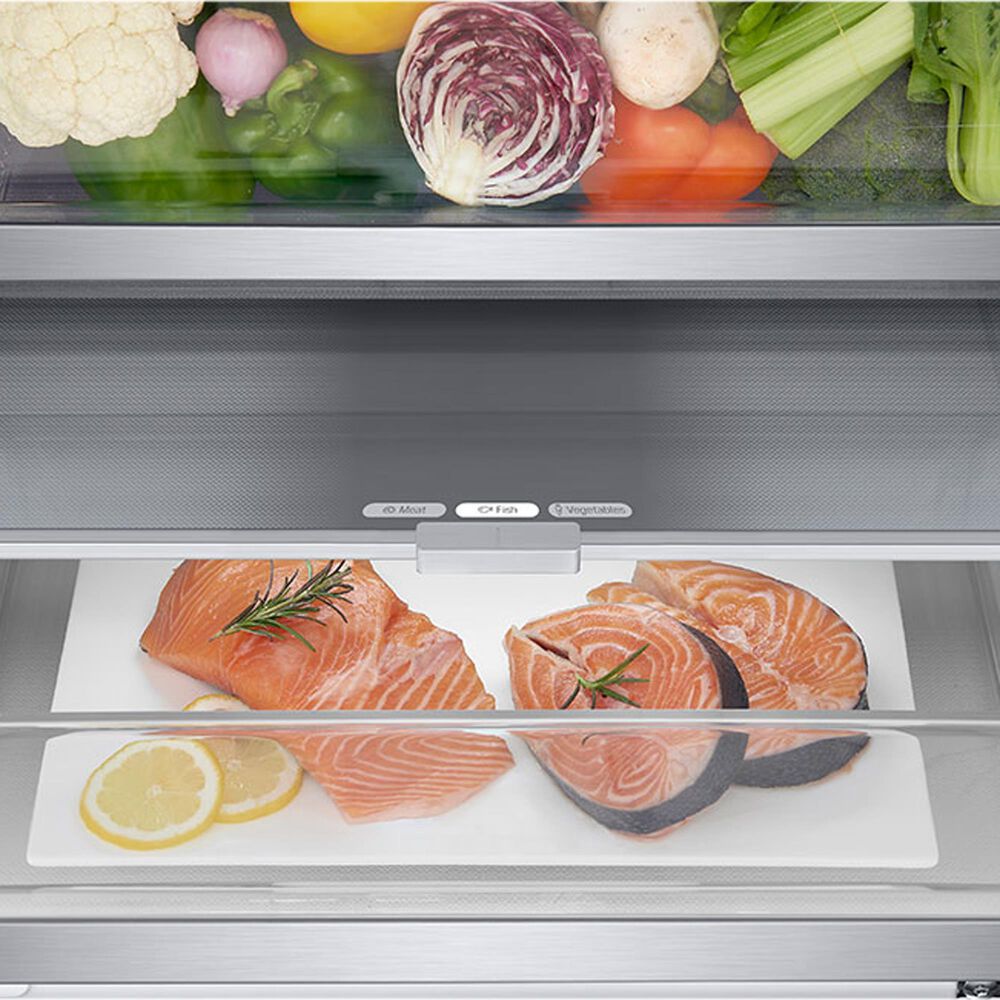 LG 12 Cu. Ft. Bottom Freezer Counter-Depth Refrigerator in Stainless Steel, , large