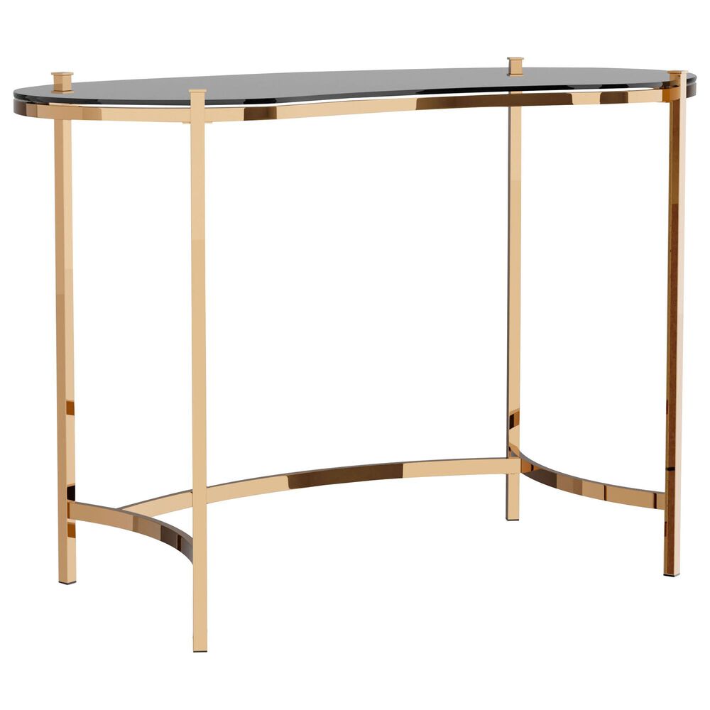 Furniture of America Lyon Writing Desk in Gold and Black, , large