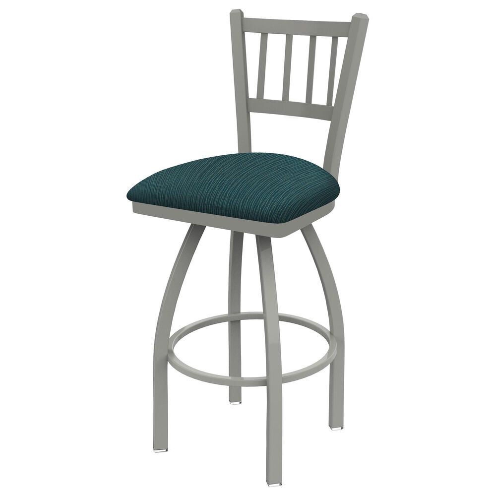 Holland Bar Stool 810 Contessa 25" Swivel Counter Stool with Anodized Nickel and Graph Tidal Seat, , large