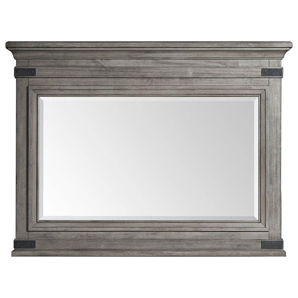 Hawthorne Furniture Forge 9-Drawer Dresser and Mirror in Wire Brushed Steel Gray, , large