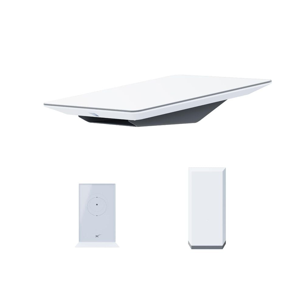 Starlink Flat High Performance Kit with Wedge Mount in White, , large