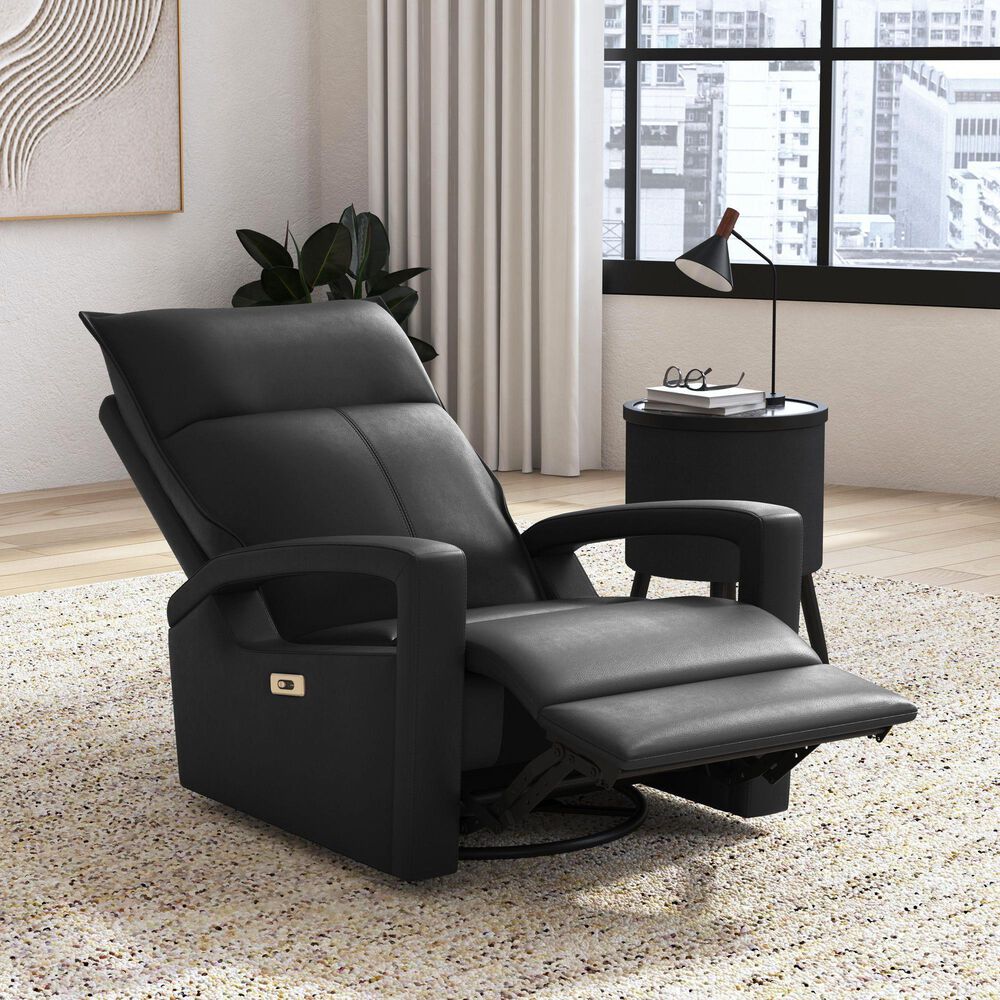 Mayberry Hill Eco Power Swivel Glider Recliner in Del Mar Grey, , large