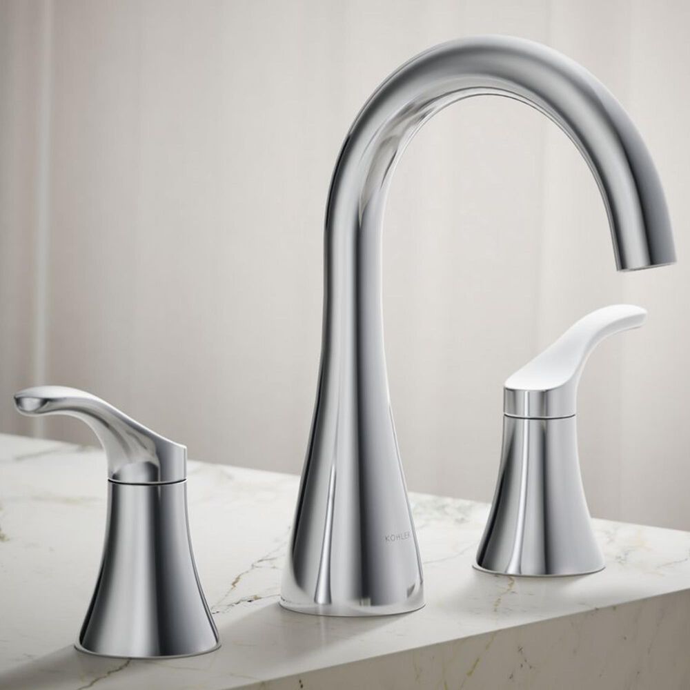 Kohler Simplice Widespread Bathroom Sink Faucet in Polished Chrome, , large