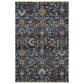 Dalyn Rug Company Silk Road Navy, Copper, Gold, Beige, Sage and Brown 8" x 10" Area Rug, , large