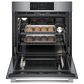 Bosch 800 Series 2-Piece Kitchen Package with Stainless Steel 4.6 Cu. Ft. Single Wall Oven and Black 30" Electric Cooktop, , large