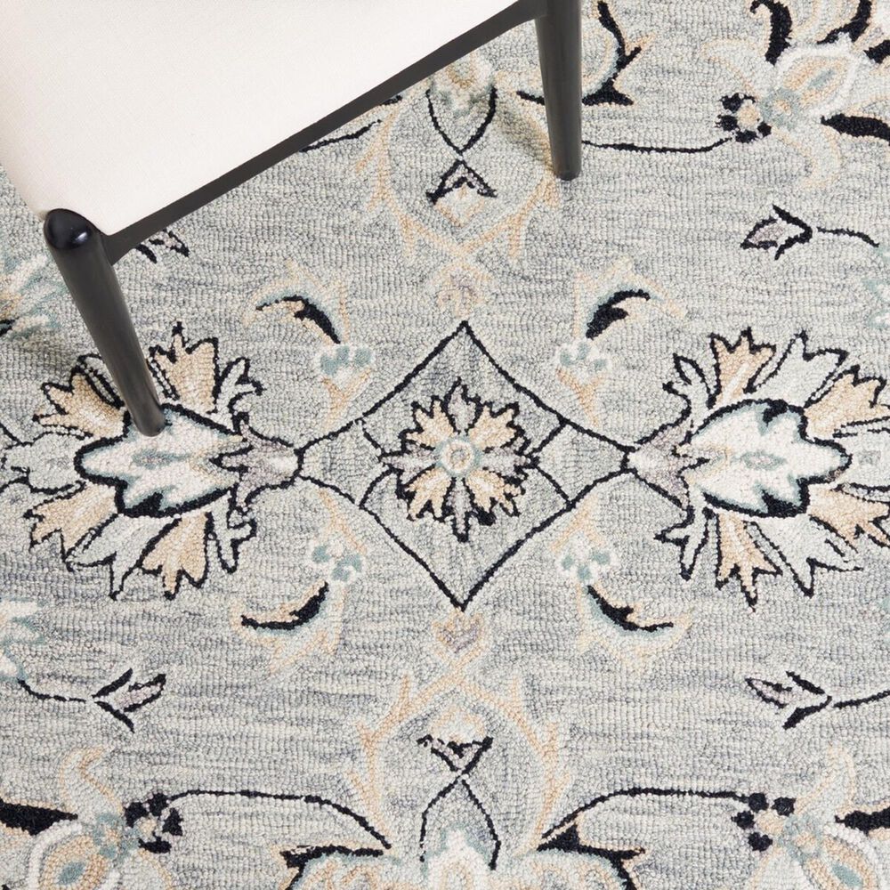 Safavieh Micro-Loop MLP384F 4&#39; x 6&#39; Gray and Ivory Area Rug, , large