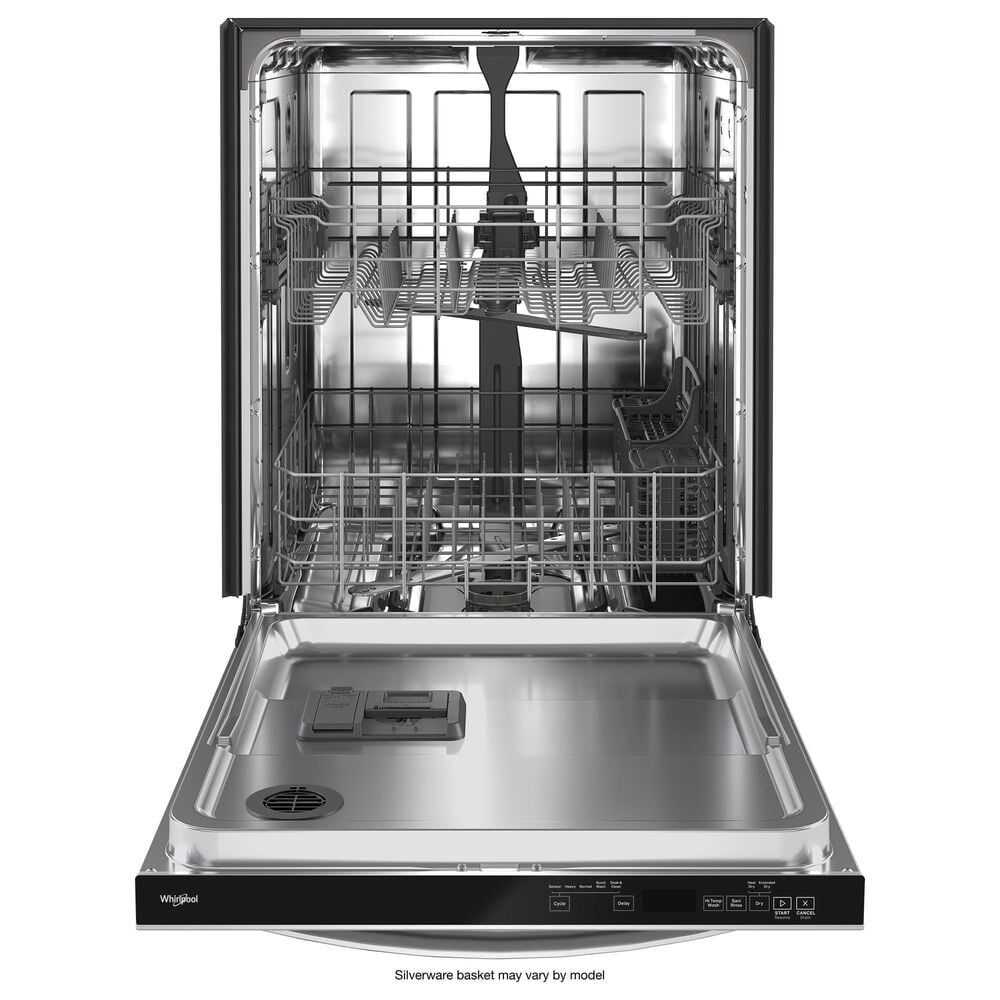 Whirlpool 24" Built-In Dishwasher with AI Intelligent Wash and Tall Top Rack in Fingerprint Resistant Stainless Steel, , large