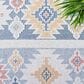 Safavieh Sarasota 4"5" x 6"5" Light Blue and Grey Indoor/Outdoor Area Rug, , large