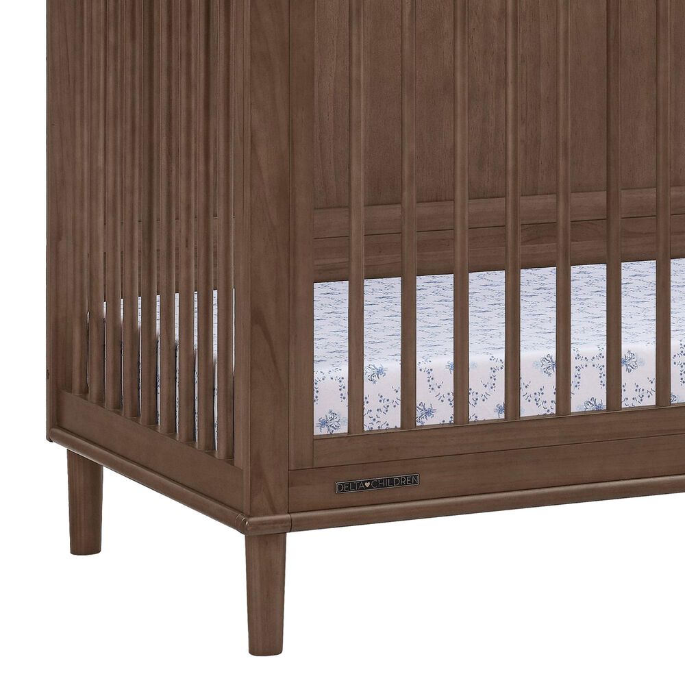 Delta Children Penelope 6-In-1 Convertible Crib in Teak Brown, , large