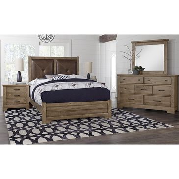 Viceray Collections Cool Rustic 3-Drawer Nightstand in Stone Grey, , large