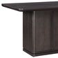 Steve Silver Oakley Counter Height Table in Charcoal Brown - Table Only, , large