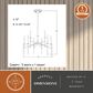 Vaxcel Kedzie 9-Light Chandelier in Natural Brass, , large