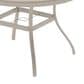 Hearth and Haven 5-Piece Outdoor Metal Dining Set with Stackable Chairs and Round Slatted Table in Sandstone, , large