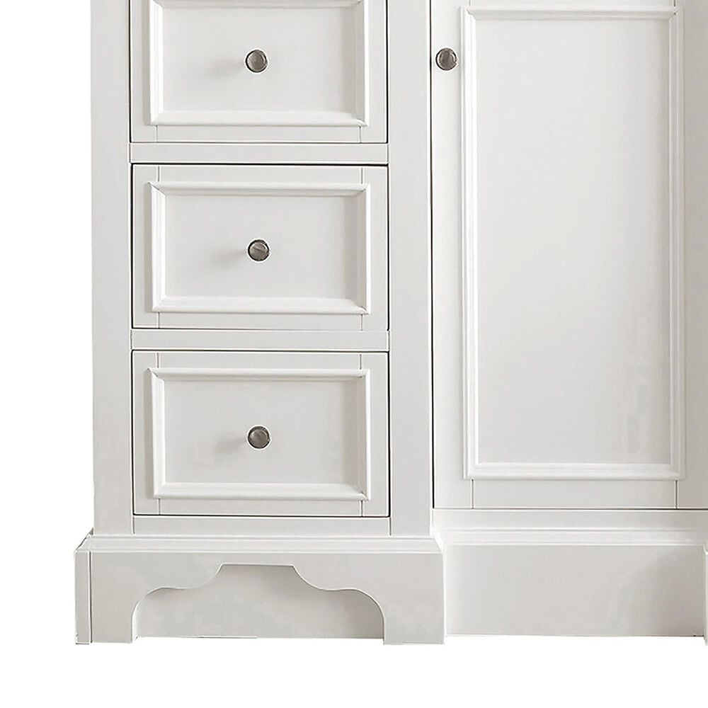 James Martin Vanities De Soto 48" Single Bathroom Vanity in Bright White with 3 cm Parisien Bleu Quartz Top and Rectangular Sink, , large