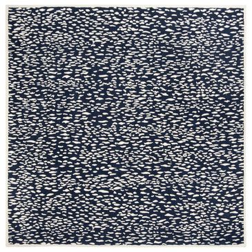 Safavieh Marbella 6" Square Navy Blue and Ivory Area Rug, , large