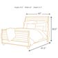 Ashley Willowton Queen Sleigh Bed in Whitewash, , large