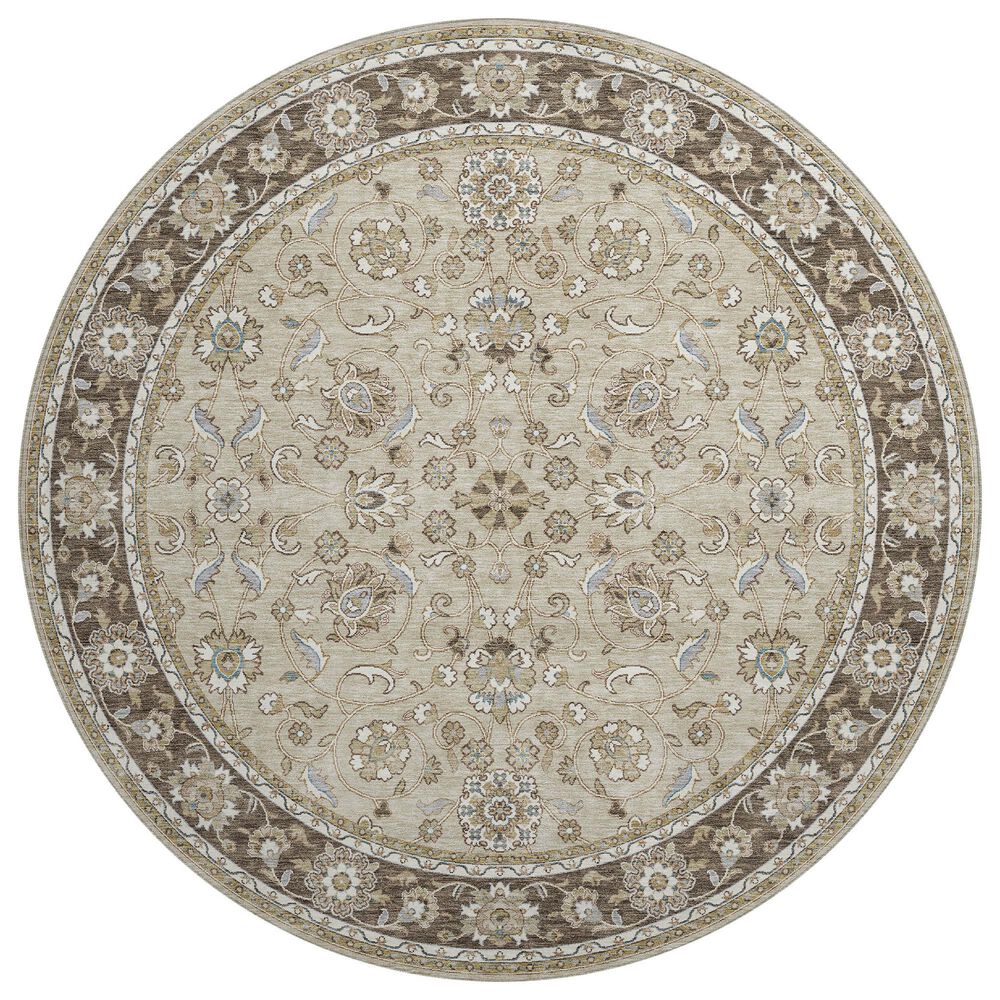 Dalyn Rug Company Hatay 8" Round Beige Area Rug, , large