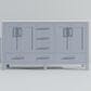 Lexora Home Jacques 60" Double Bathroom Vanity in Dark Grey with 2 cm White Quartz Top and Rectangular Sinks, , large