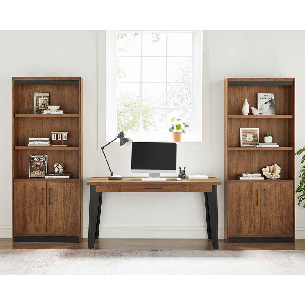 Wycliff Bay Avery 3-Shelf Bookcase in Chestnut Brown, , large