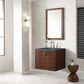 James Martin Vanities Amberly 30" Single Bathroom Vanity in Mid-Century Walnut with 3 cm Parisien Bleu Quartz Top and Rectangular Sink, , large