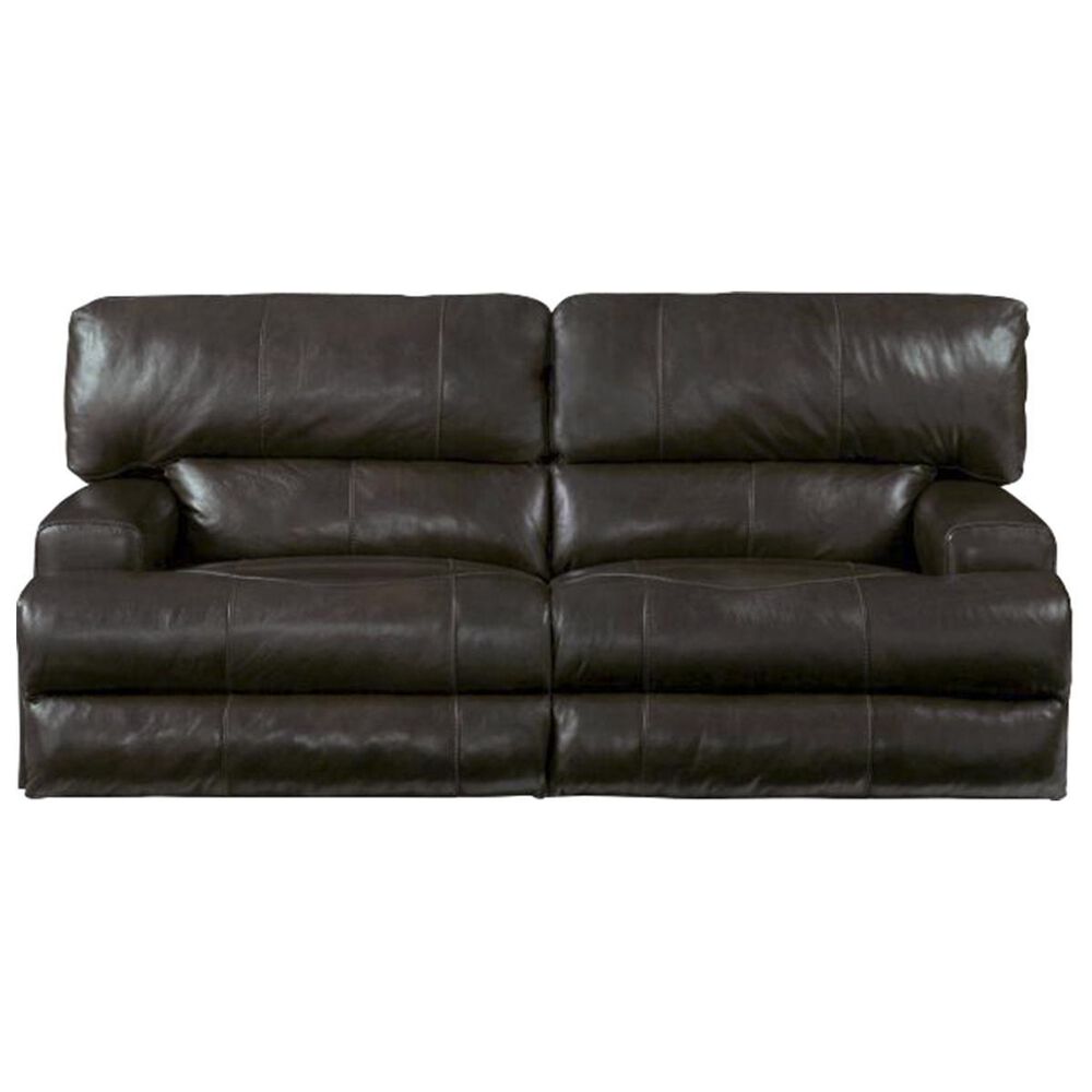 Catnapper Wembley Power Headrest Reclining Lumbar Sofa in Chocolate