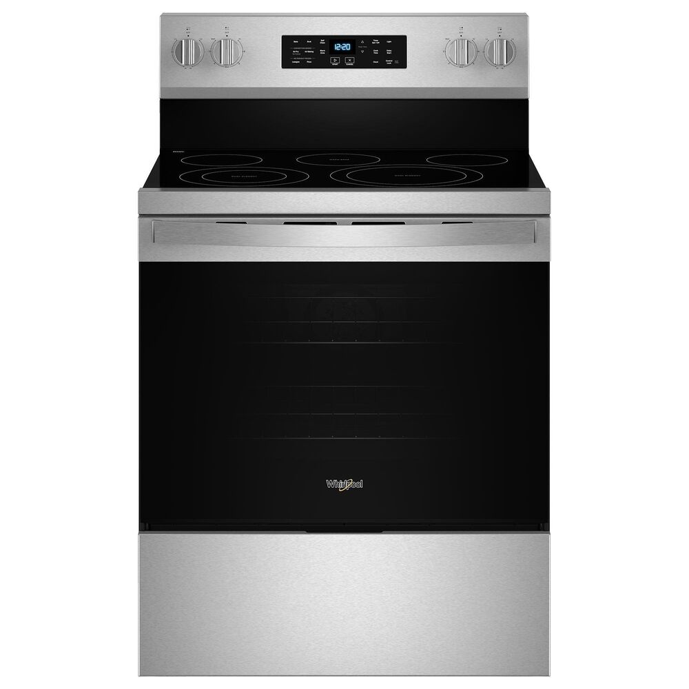 Whirlpool 5.3 Cu. Ft. Energy Star Electric Range with Air Cooking Technology in Stainless Steel, , large