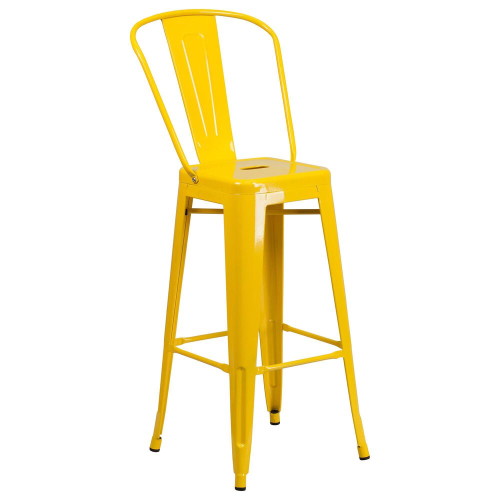 Flash Furniture 30" Barstool in Yellow, , large