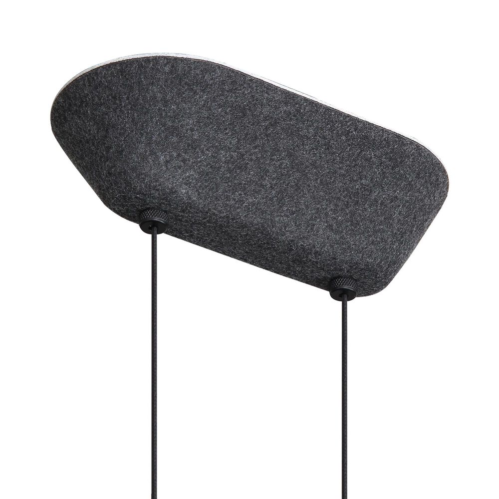 Golden Lighting Faroe 30" 1-Light LED Pendant in Flecked Black and Grey, , large