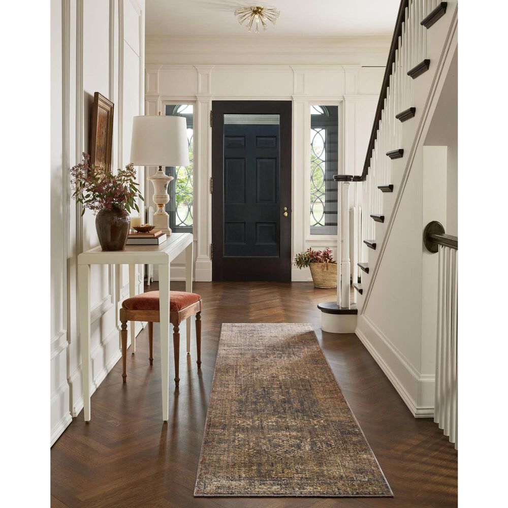 Loloi Bradbury 2&#39;6&quot; x 8&#39; Ink and Multicolor Runner, , large