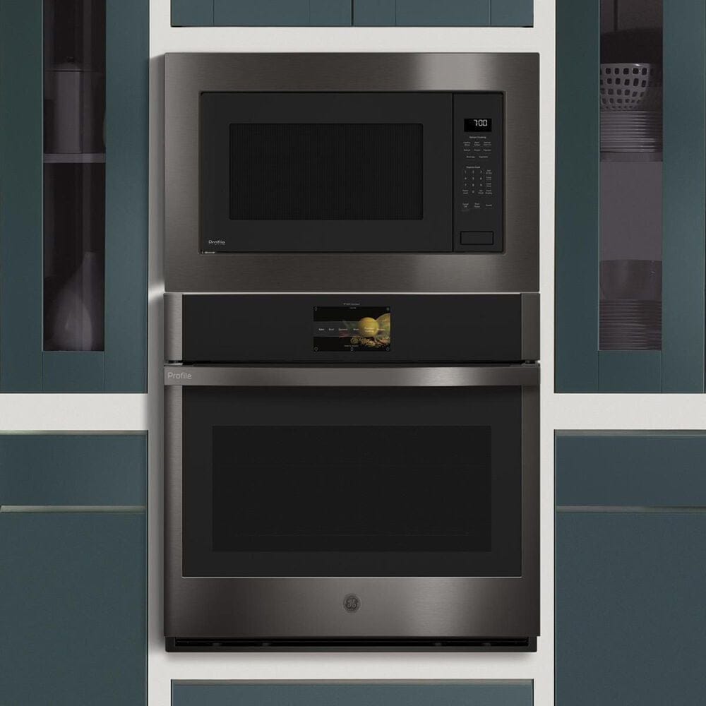 GE Profile Single Wall Oven 30" with Convection in Black Stainless Steel, , large
