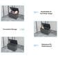 HOMLUX 100-Gallon Outdoor Metal Storage Deck Box in Gray, , large