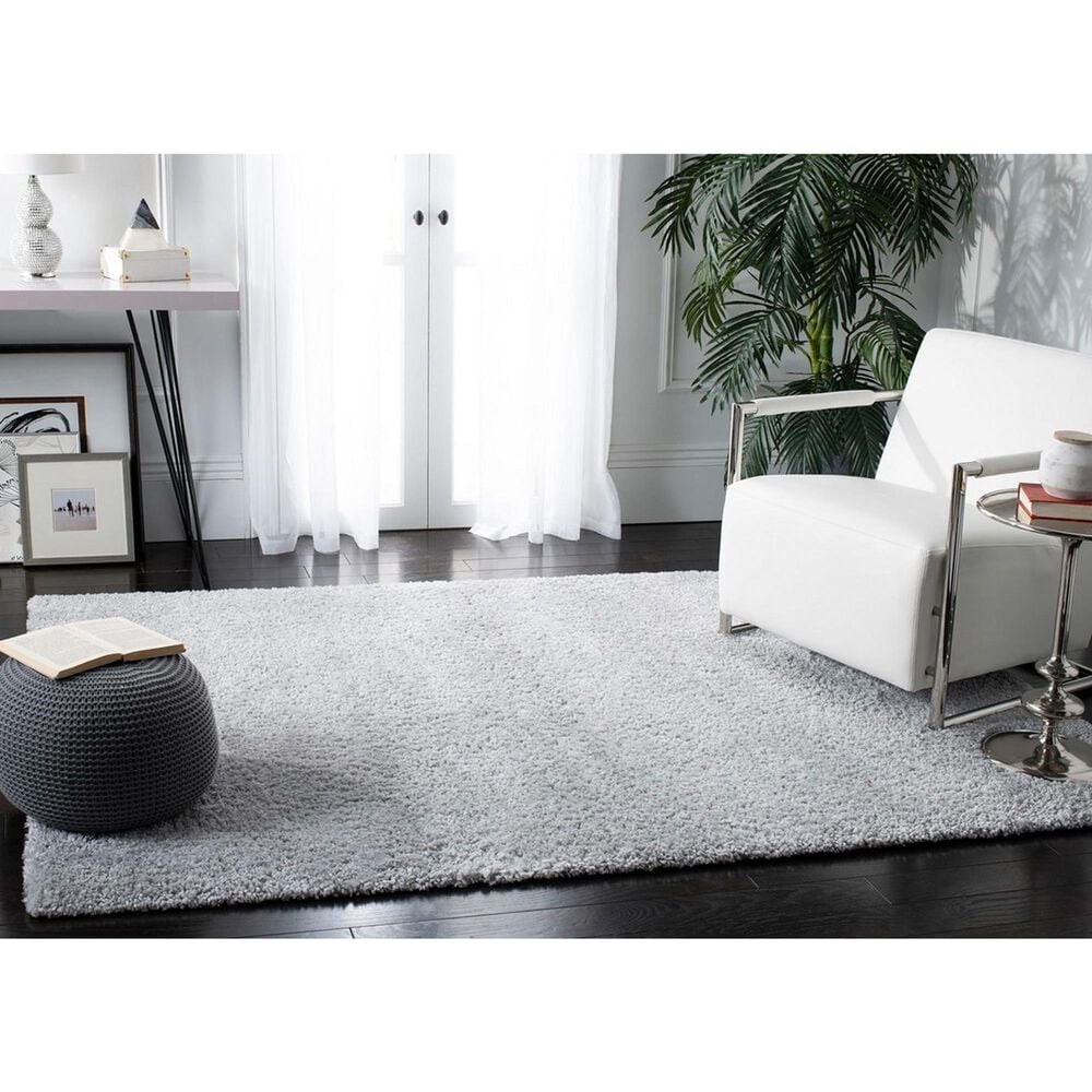 Safavieh August Shag AUG900G 8&#39; x 10&#39; Silver Area Rug, , large