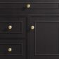 James Martin Vanities Lorelai 36" Single Vanity in Black Onyx with 3 cm Carrara White Marble Top, , large