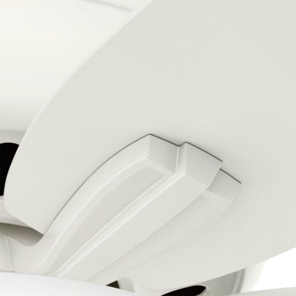Hunter Newsome 42&quot; Low Profile Ceiling Fan with Light in Fresh White, , large