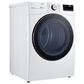LG 7.4 Cu. Ft. Front Load Electric Dryer with TurboSteam in White, , large