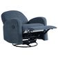 Lifestyle Solutions Paloma Manual Swivel Rocker Recliner in Blue, , large