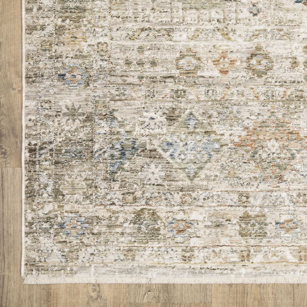 Oriental Weavers Avalon Southwestern Beige and Blue 2'7" x 7'7"Runner, , large