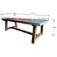 Elementi Fire Sonoma Rectangle Natural Gas Dining Fire Table in Gray and Natural, , large
