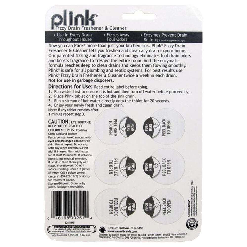 Peachy Clean 6-Pack Drain Freshener and Cleaner in Baby Blue, , large