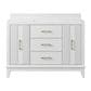 37B Fenwick 48" Single Bathroom Vanity in Bright White with Glossy White Composite Stone Top and Backsplash, , large