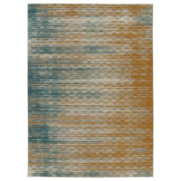 Kaleen Rugs Kaleen Rugs Zuma Beach 2" x 3" Gold, Blue and Turquoise Indoor/Outdoor Area Rug, , large