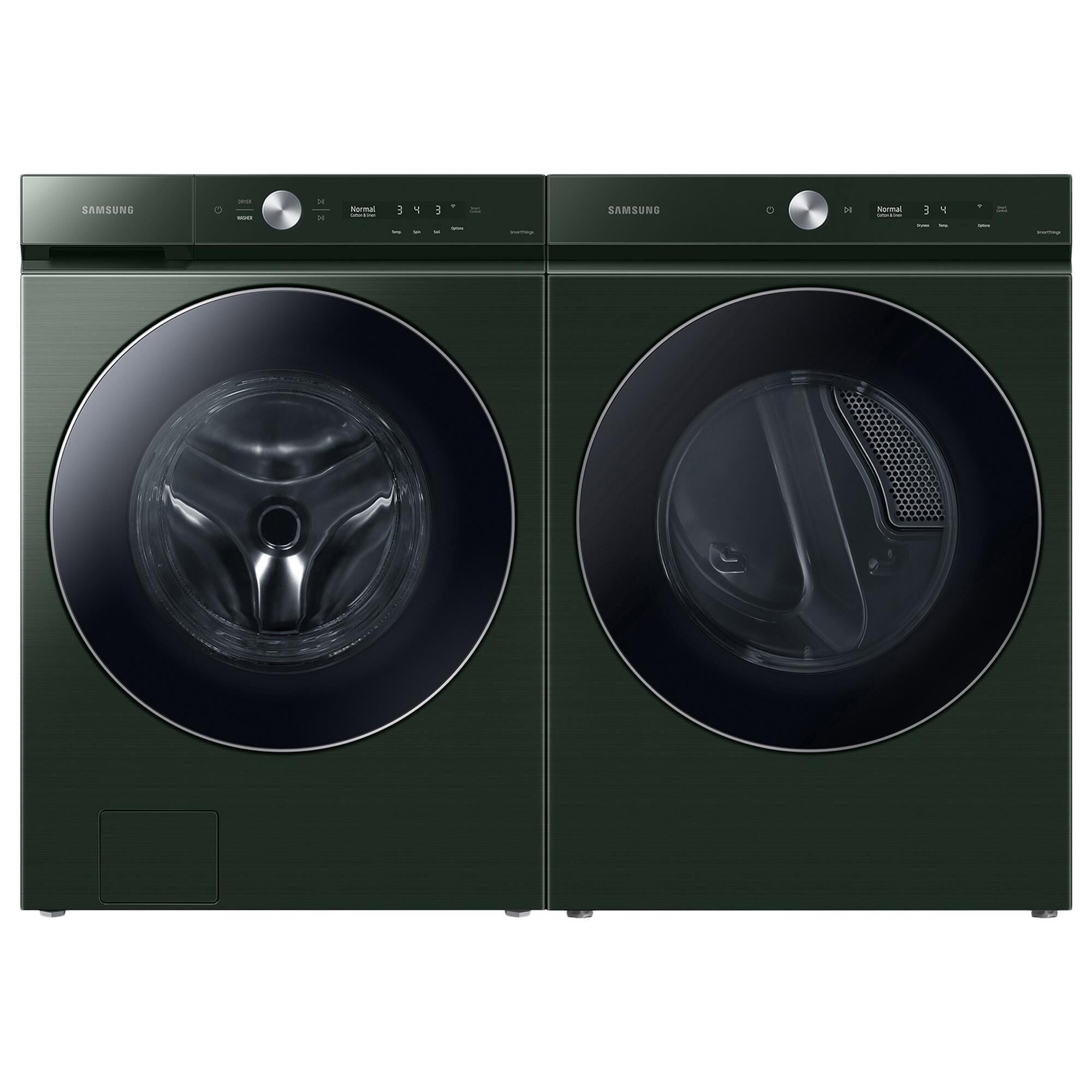 Samsung 5.3 Cu. Ft. Front Load Washer and 7.6 Cu. Ft. Electric