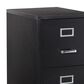Valor Living 2-Drawer Locking Metal File Cabinet in Black, , large