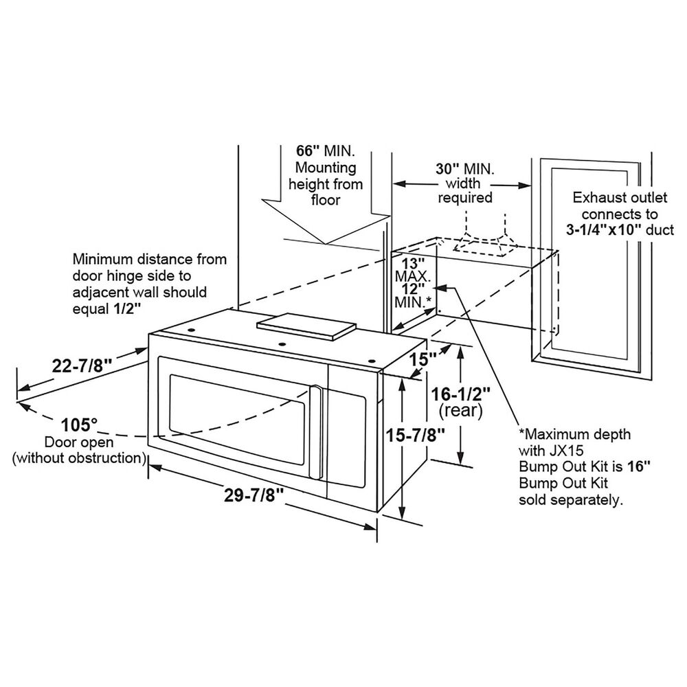 GE Appliances 1.7 Cu. Ft. Over the Range Microwave in Stainless Steel NFM