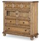 Country Living Vintage Market Glass Door 6-Drawer Chest in Barnwood Oak, , large